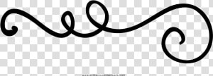 Squiggle Coloring Page   Line Art  HD Png Download