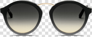 Electric Mixtape Sunglasses gloss Black ohm Black Gradient   Circle  HD Png Download