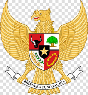 Indonesia Flag With Garuda  HD Png Download
