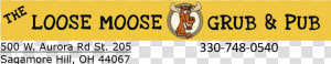 Loose Moose Grub  amp  Pub Logo   Crest  HD Png Download
