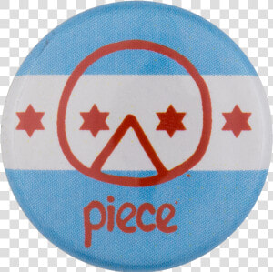 Piece Pizza Chicago Flag Chicago Button Museum   Decals 1 72 Israel  HD Png Download