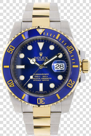 Rolex Png Transparent Image   Rolex Sub 2 Tone  Png Download