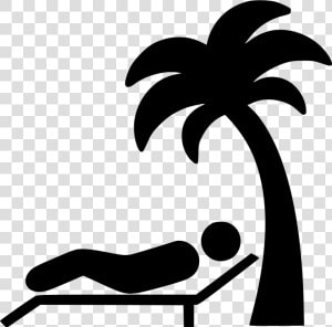 Lying On Beach   Beach Icon  HD Png Download