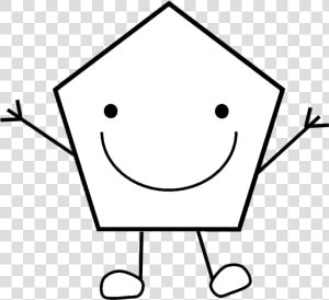 White Pentagon Shape  HD Png Download