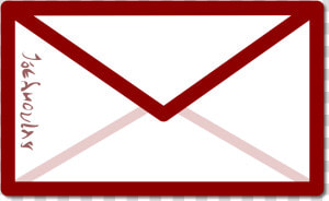 Envelope With Some Alien Writing Clip Arts   Email Icon Png White Color  Transparent Png
