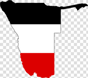 Flag Map Of German South west Africa   German Empire Flag Map  HD Png Download