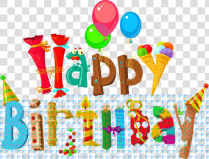 Streamers Clipart Happy Birthday   Transparent Background Happy Birthday Png  Png Download