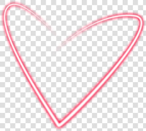  love  heart  neon  light  pink  red   Heart  HD Png Download