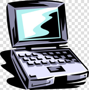 Vector Illustration Of Laptop Or Notebook Portable   Netbook  HD Png Download