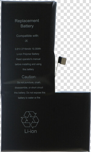 Iphone X Battery Replacement Png  Transparent Png