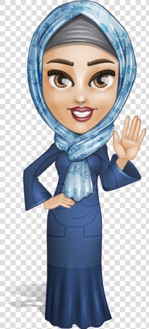 Jumanah As A Silver Pearl Female Arab   Arab Woman Cartoon Png  Transparent Png