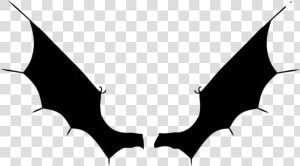 Transparent Devil Wing Silhouette   Bat Wings Transparent Background  HD Png Download