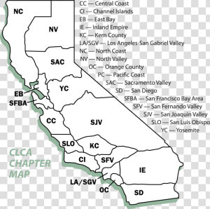 Clca Chapter Map   Map  HD Png Download