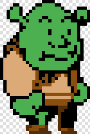 Transparent Shrek Face Png   Shrek Pixel Art Maker  Png Download