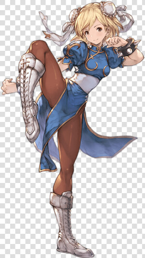 Chun li And Djeeta Drawn By Minaba Hideo   Djeeta Outfits  HD Png Download