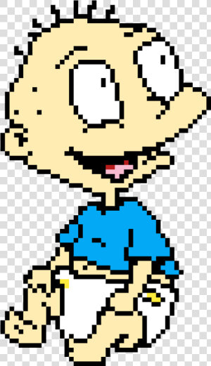 Pixel Art Grid Rugrats  HD Png Download