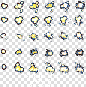 Transparent Asteroid Sprite Png   Explosion Sprite Sheet Png  Png Download