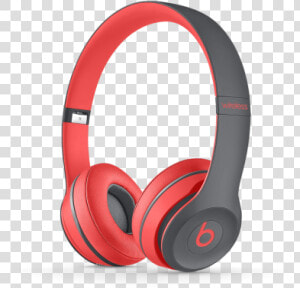 Beats Solo 2 Wireless Red And Gray  HD Png Download