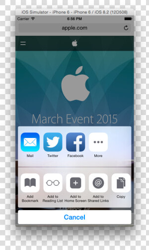 Transparent Facebook Share Button Png   Ios App Extension Share  Png Download