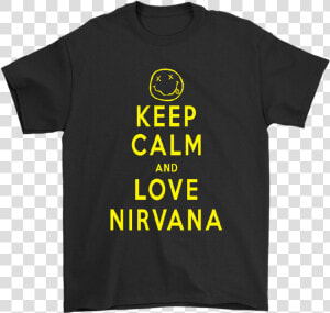 Keep Calm And Love Nirvana Funny Dead Emoji Shirts   Betty Boop Winnie The Pooh Shirt  HD Png Download