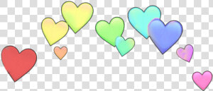  rainbow  crown  ring  halo  heart  emojiaesthetic   Heart  HD Png Download