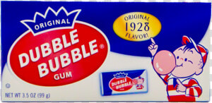Dubble Bubble Original Gum Box   Cartoon  HD Png Download