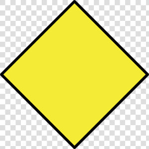 Transparent Yellow Diamond Png   Blank Yellow Caution Sign  Png Download
