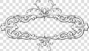 Leaf ornament floral Design   Gambar Kaligrafi Hitam Putih  HD Png Download