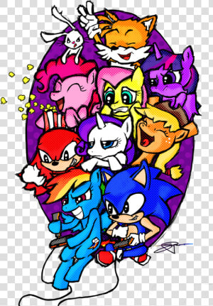 At Rarity S Sonic Mlp Mashup By  HD Png Download