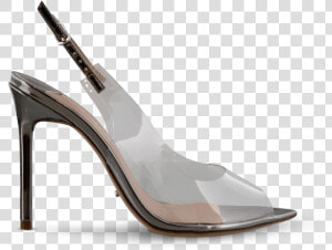 Clear Black Patent Heels  HD Png Download