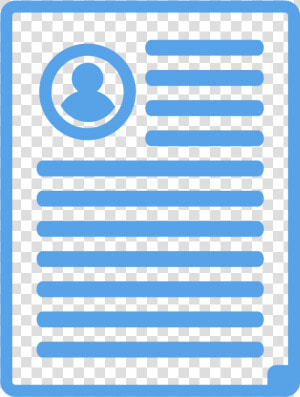 Blue Icons Resume   Circle  HD Png Download