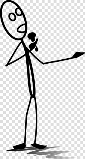 Al Singing Clip Arts   Sing Stick Figure  HD Png Download