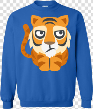 Bored Tiger Emoji Sweatshirt   Portable Network Graphics  HD Png Download