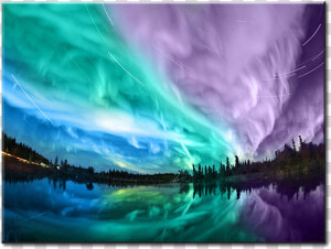 Northern Lights Long Exposure  HD Png Download