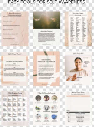 Mindful Life Workbook Pages   Brochure  HD Png Download