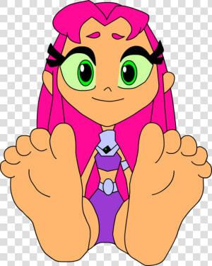 Starfire Soles By T   Teen Titans Starfire S Foot  HD Png Download