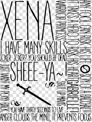 Xena Word Art   Calligraphy  HD Png Download