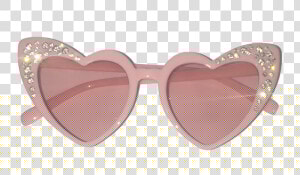 Pink Heart Sunglasses   Heart  HD Png Download