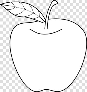 Apple  Food  Fruit  Outline  Fruits  Plant   Apple Outline  HD Png Download