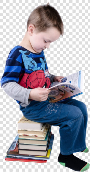 Boy Reading Books Png Image   Kids Reading  Transparent Png