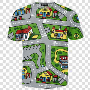 Toy Car City Map Tracksuit  HD Png Download