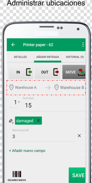 Gestión De Ubicaciones   App Inventory Management Phone  HD Png Download