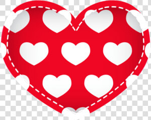 Free Png Red Heart With Hearts Png Clipart   Png Download   Portable Network Graphics  Transparent Png