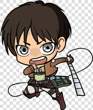 Attack On Titan Chibi Eren  HD Png Download