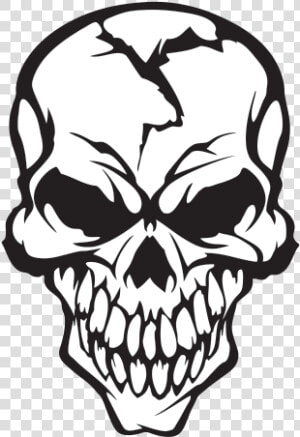 Clip Art Collection Of Free Cardinal   Cracked Skull Drawing  HD Png Download