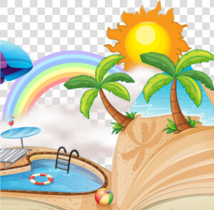 Transparent Innertube Clipart   Summer Homework Cover Page  HD Png Download