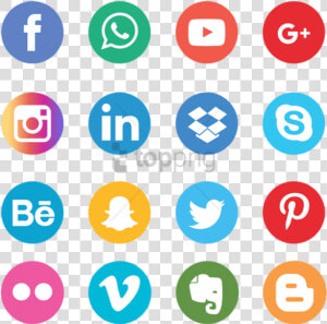 Free Png Social Media Logos No Background   Transparent Background Png Format Social Media Icons  Png Download
