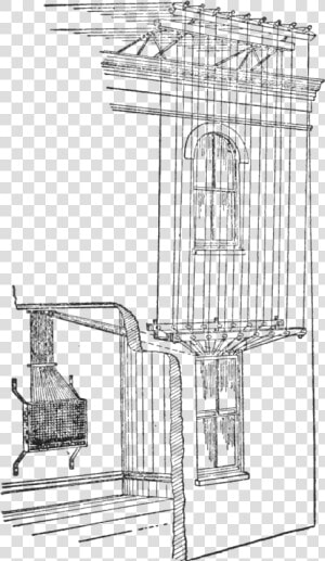 Psm V70 D526 Telephone Wiring Through The Window   Technical Drawing  HD Png Download