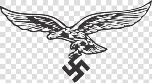 Nazi Symbols Eagle   Luftwaffe Eagle  HD Png Download