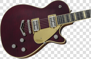 Gretsch G6228fm Players Edition Jetbt V stoptail Flametop   Gretsch G5220 Electromatic Jet Bt Black  HD Png Download